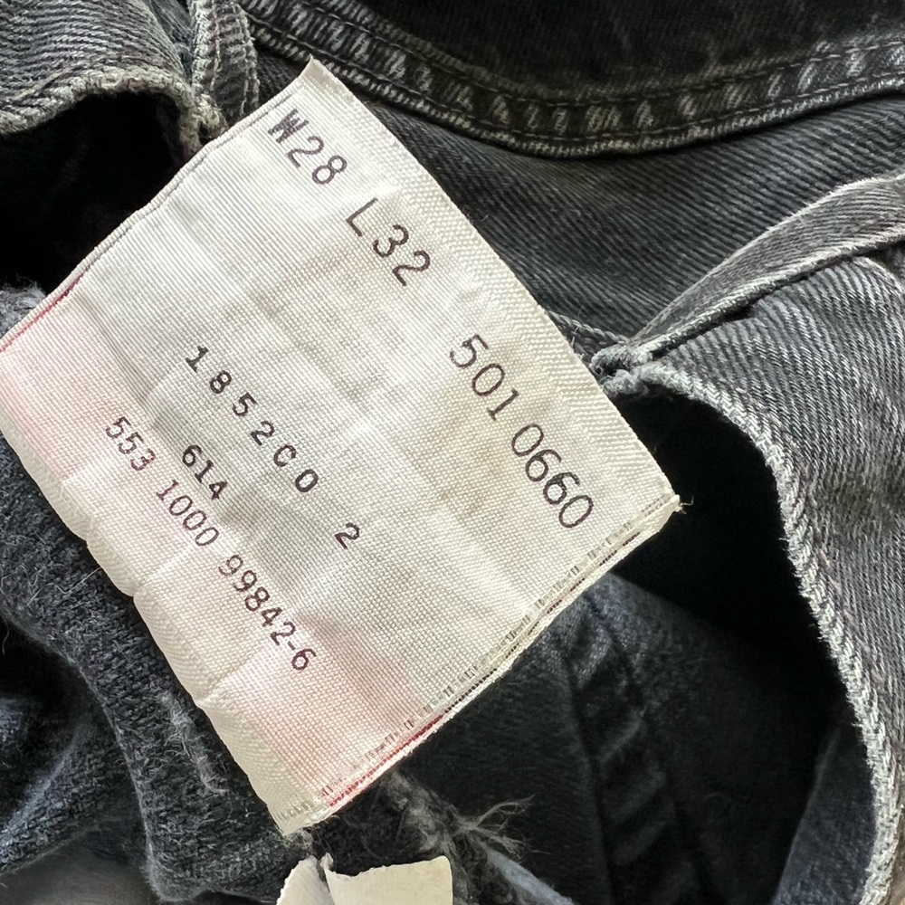 Black Made in the USA Vintage Levi 501’s - Picture 5 of 8